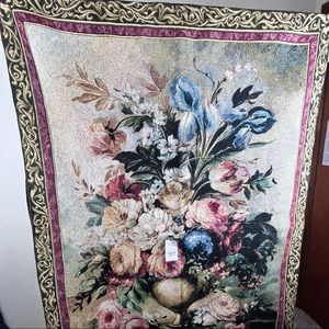 Pure Country Weavers gorgeous floral tapestry wall hanging. New, but no tag